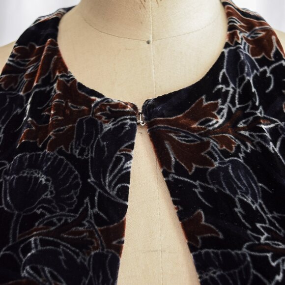 Sonia Rykiel AW 2015 Simona Velvet Dark Floral Jumpsuit - Picture 5 of 12